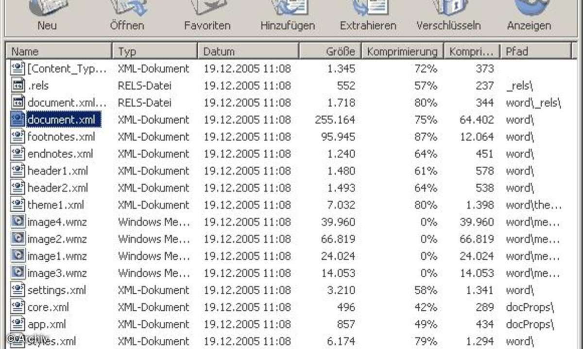 Office-Dokumente für die Ewigkeit