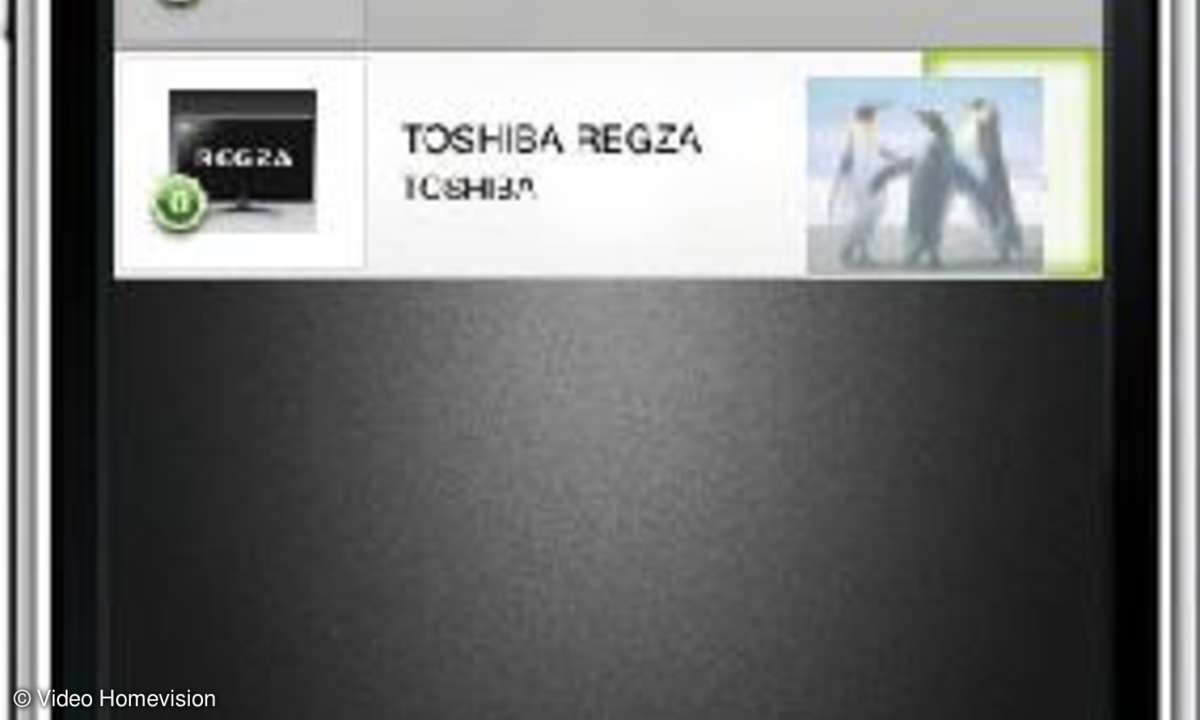 App-Verbindung zum Toshiba-TV