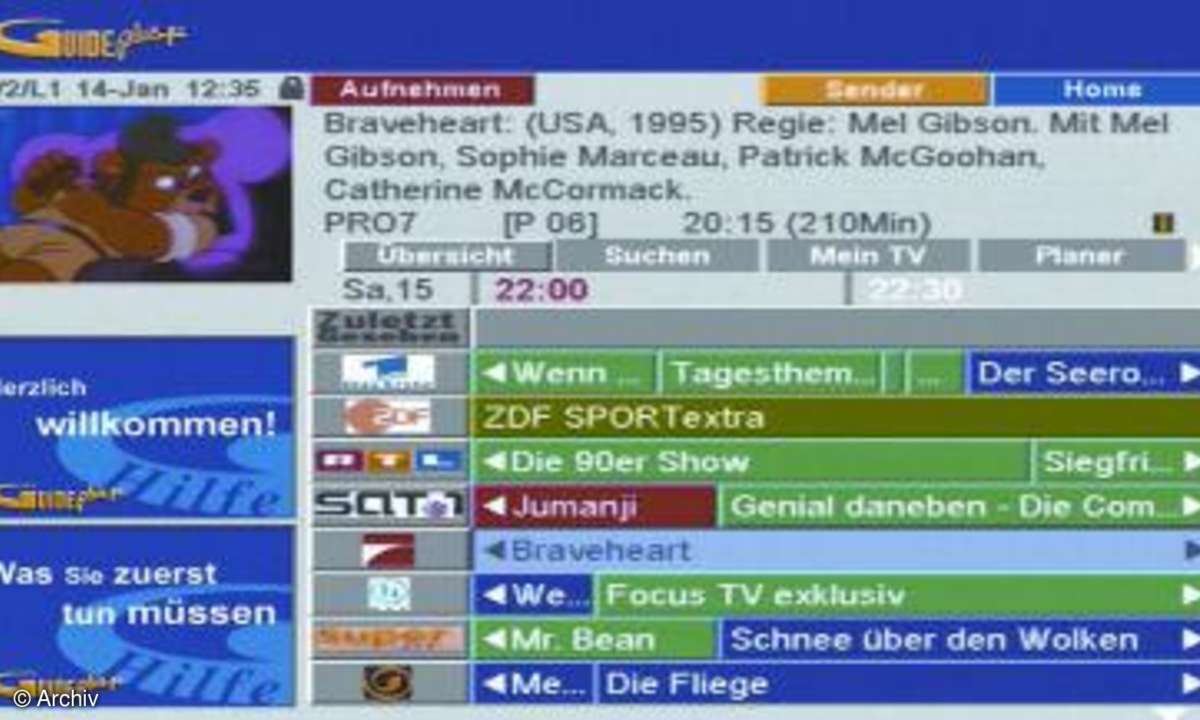 Praxis: EPG - Elektronische Programmführer