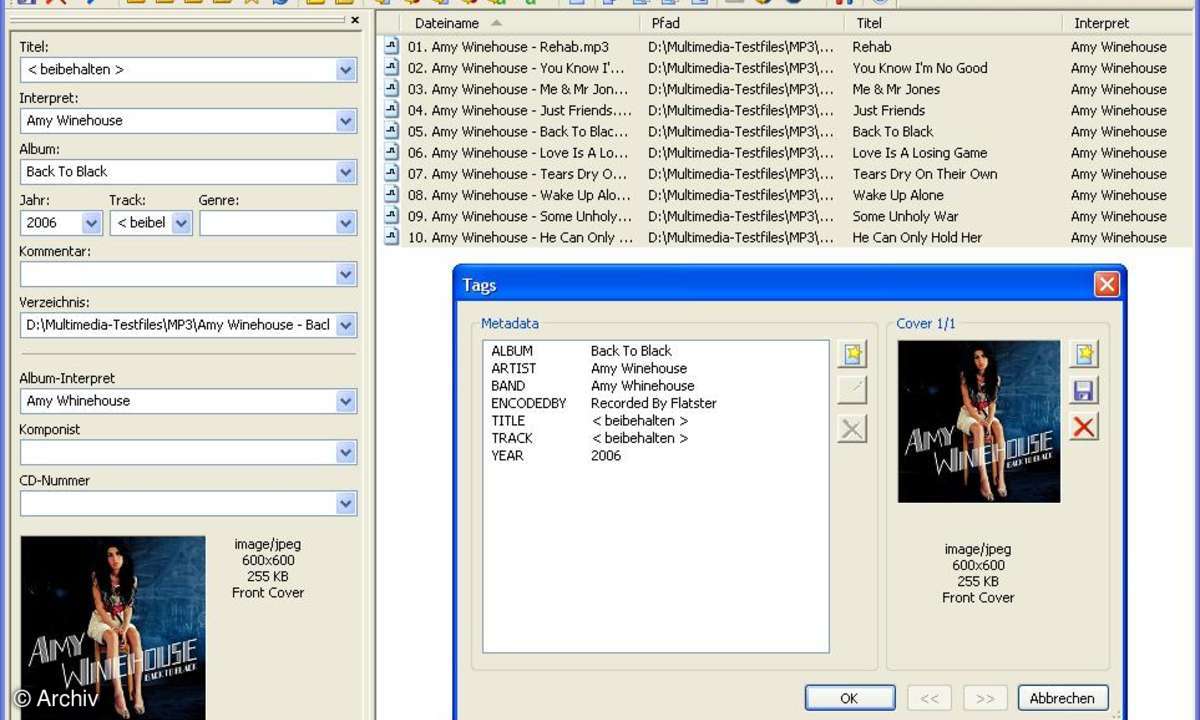 Das MP3-Tag-Verwaltungtool Mp3tag