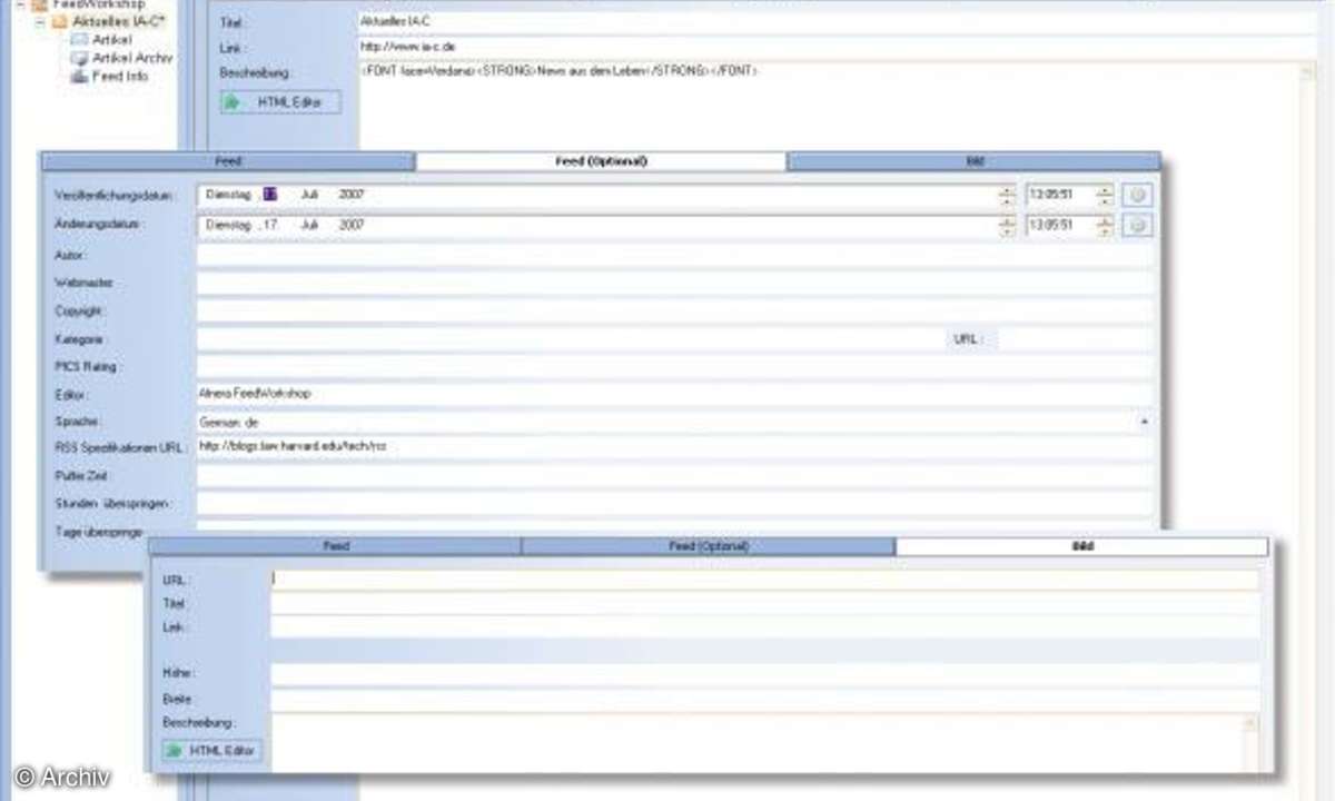 Website 2.0: Kostenloses RSS-Feed