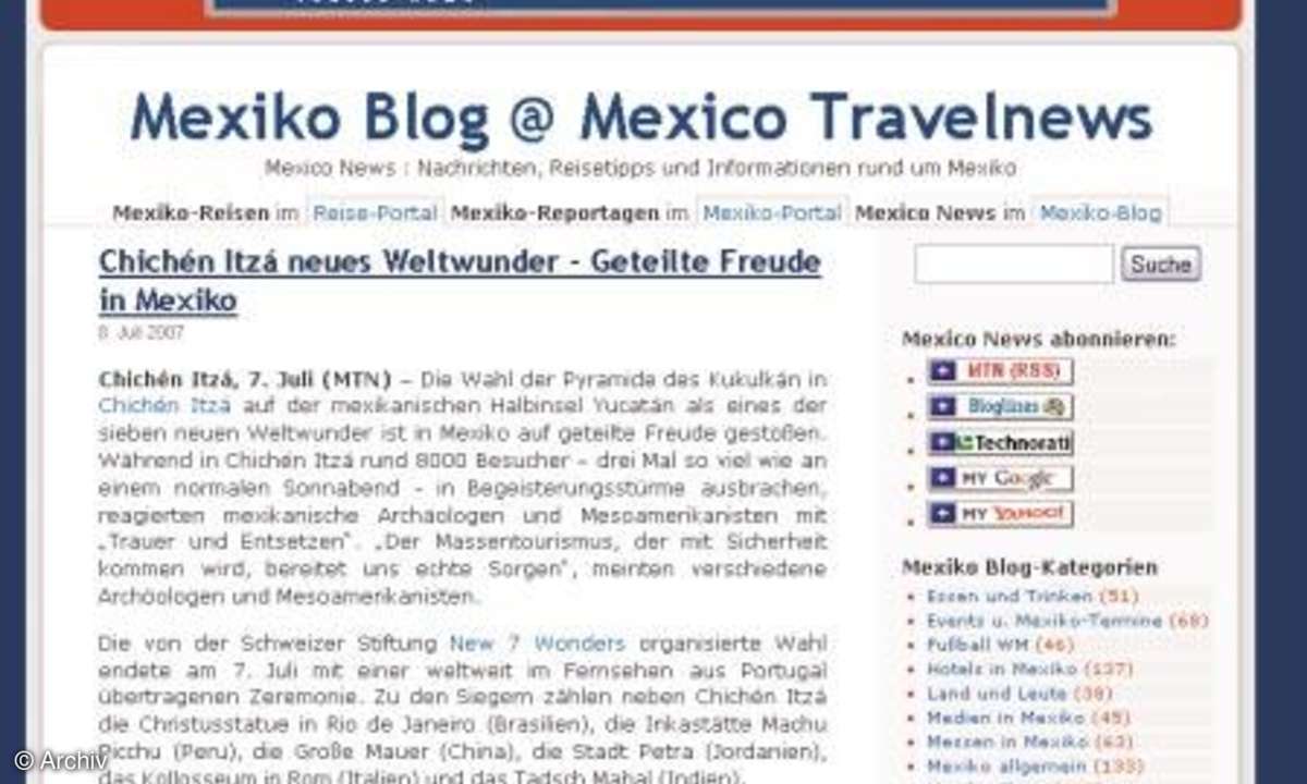 Fernweh-Blogs