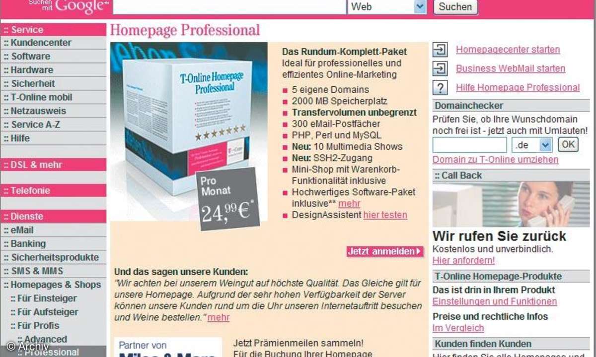 Shared Hosting für anspruchsvolle Websites