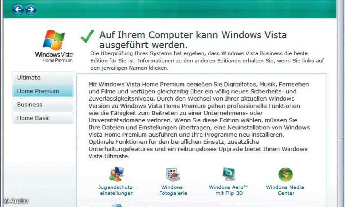 Vista und die Hardware