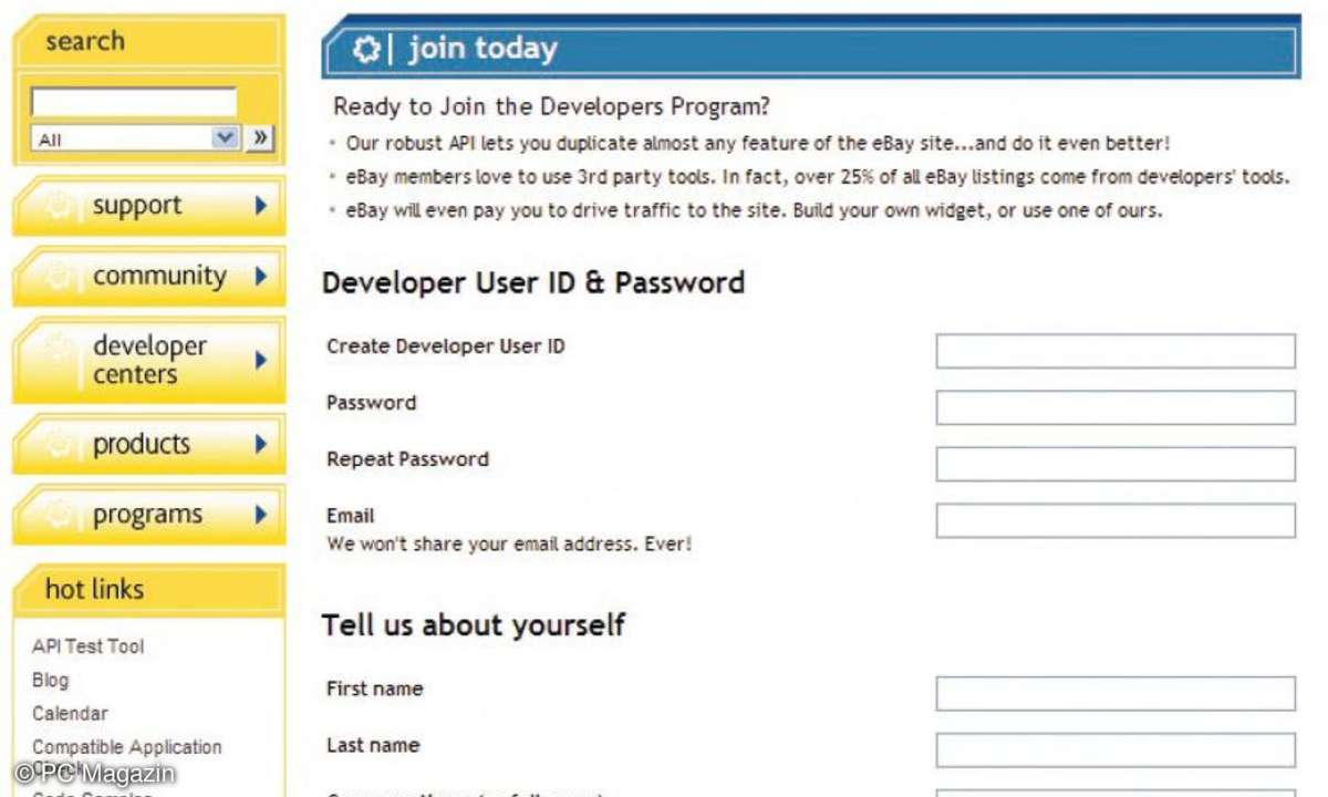 anmeldesetie, developer