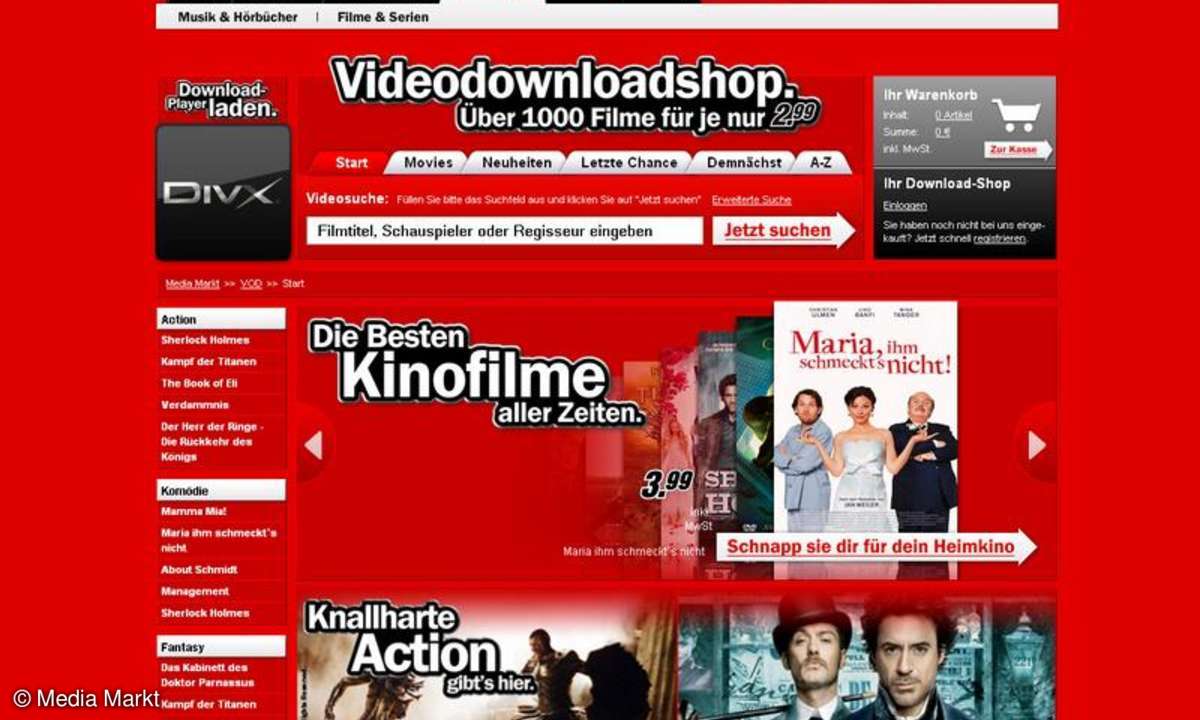 Media Markt, Download, Video on Demand, Shop