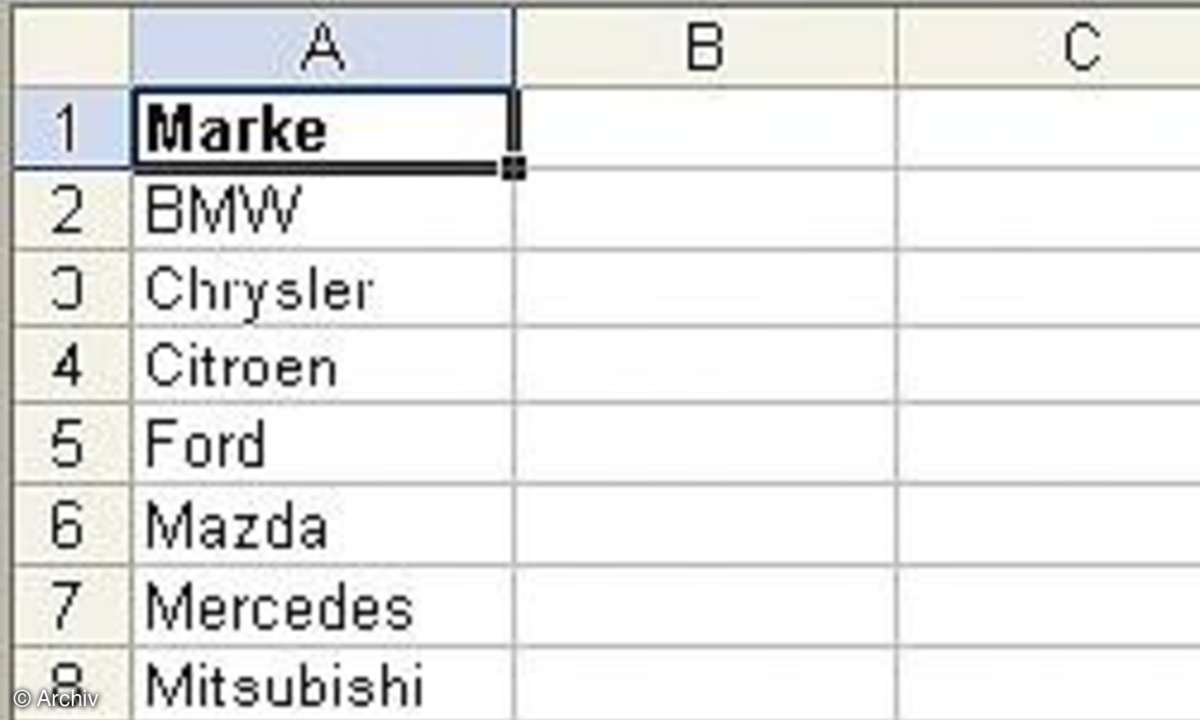 So wird Excel zur Datenbank