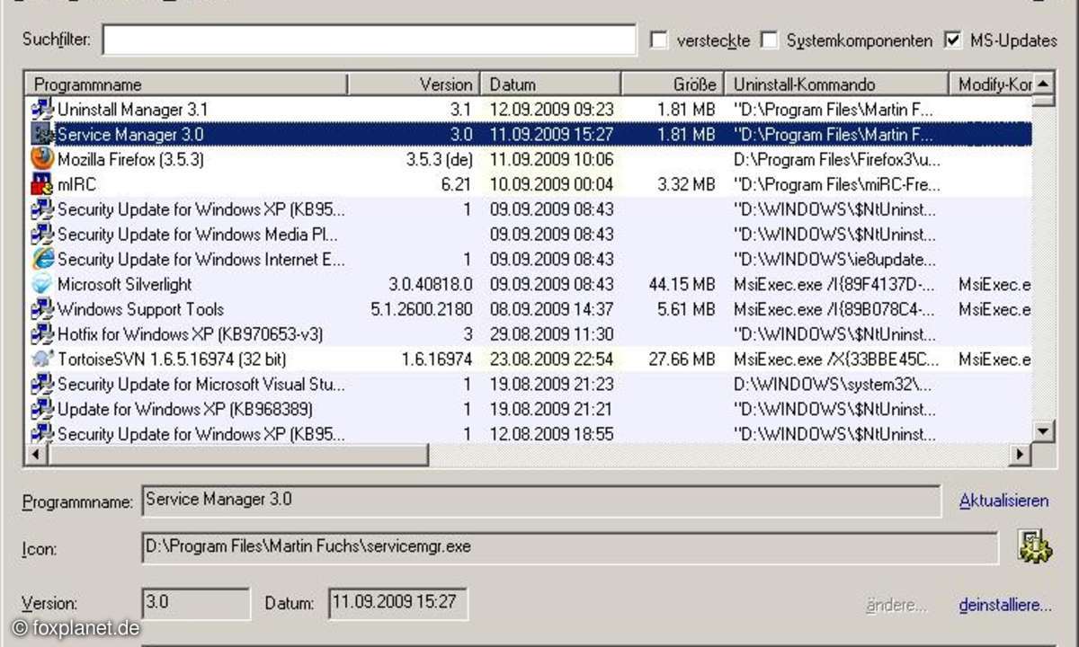 Uninstall Manager