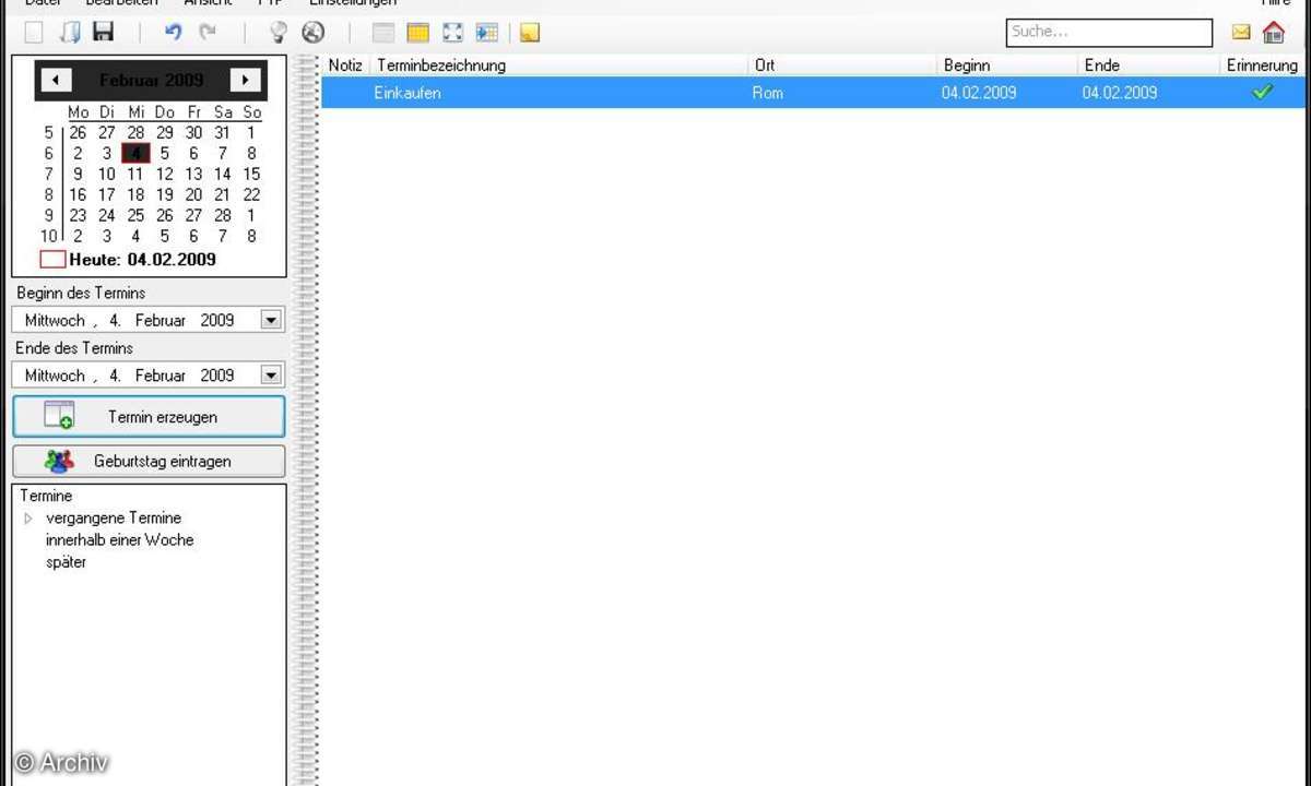 Terminplaner .Net