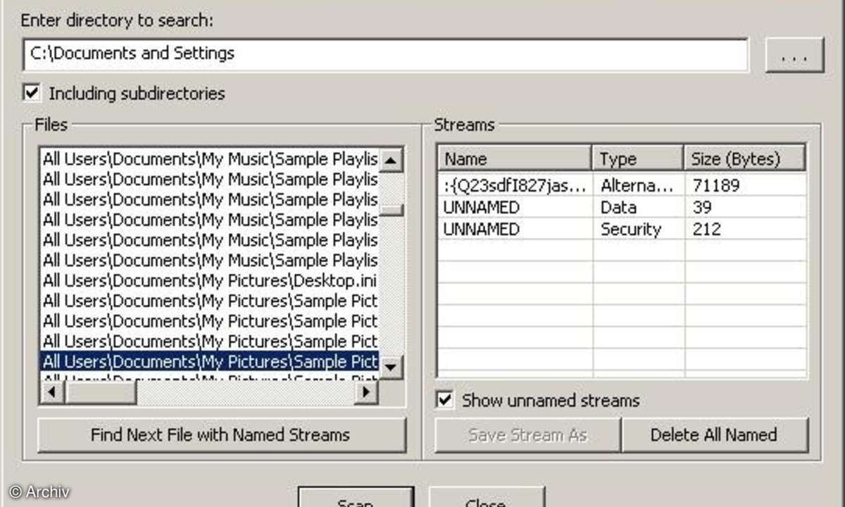 Alternate Data Streams Viewer