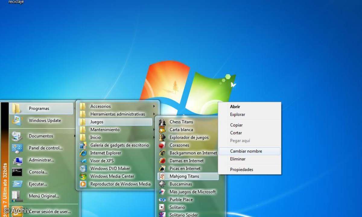 Classic Windows Start Menu