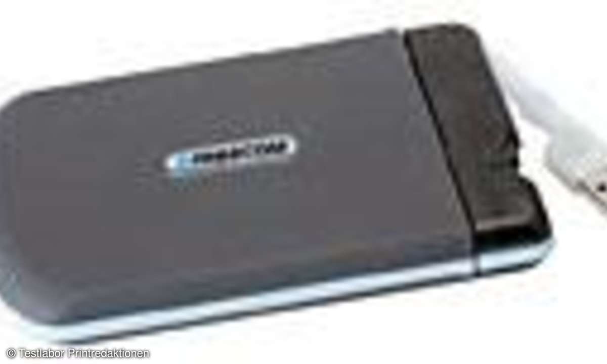 Externe Festplatten: Freier Fall