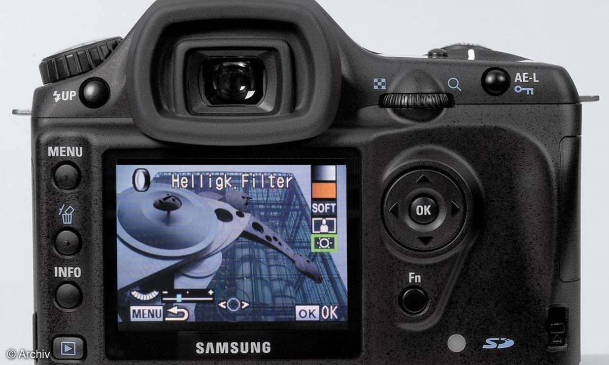 Samsung GX-1L Rückseite/Display
