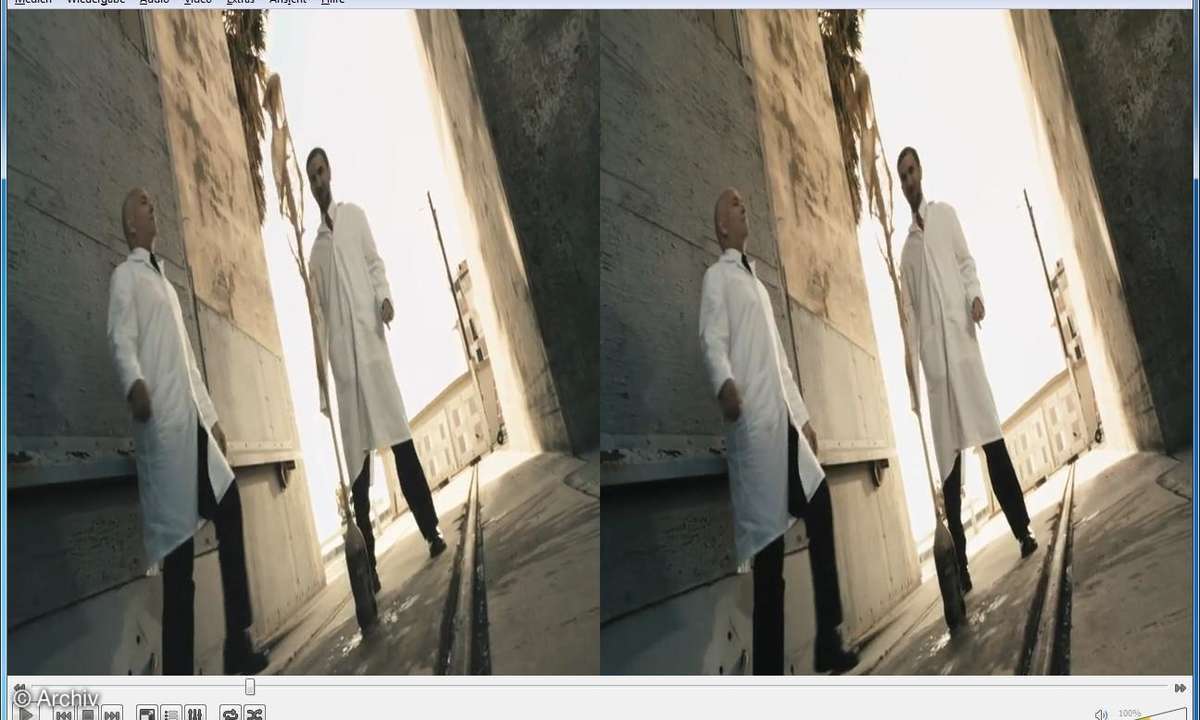 Side-by-Side-Verfahren bei einem YouTube-Video