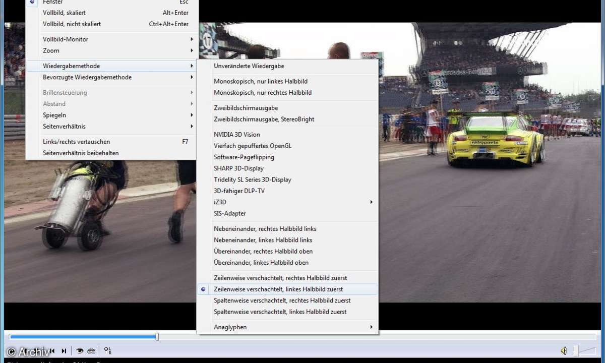 Der Stereoscopic Player von www.3dtv.at