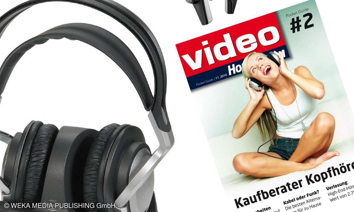 Kopfhörer mit Video-Magazin