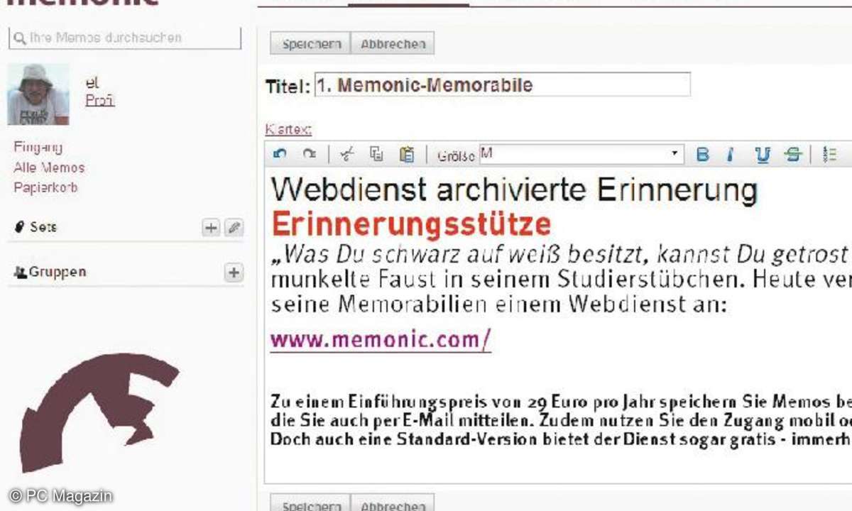 memonic, software, tools, notizbuch, office