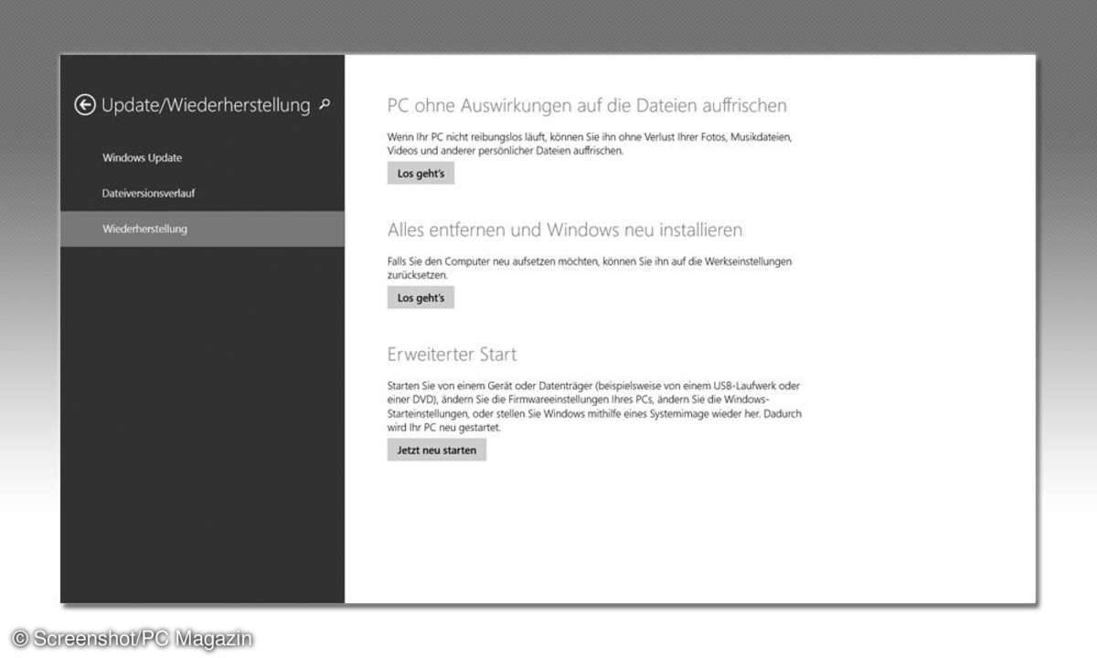 Windows 8.1 - UEFI BIOS starten
