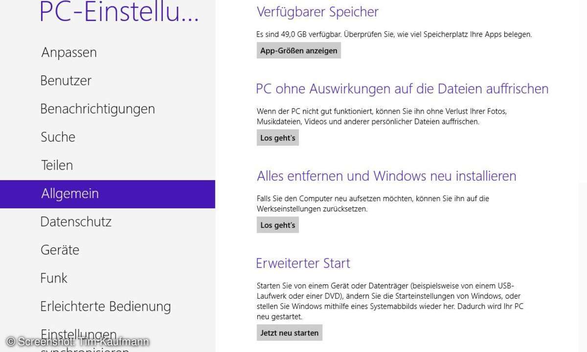 windows 8, abgesicherter Modus