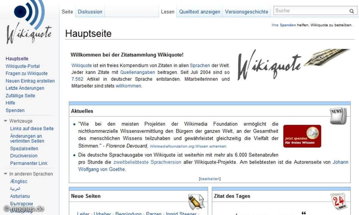 Zitate: Wikiquote