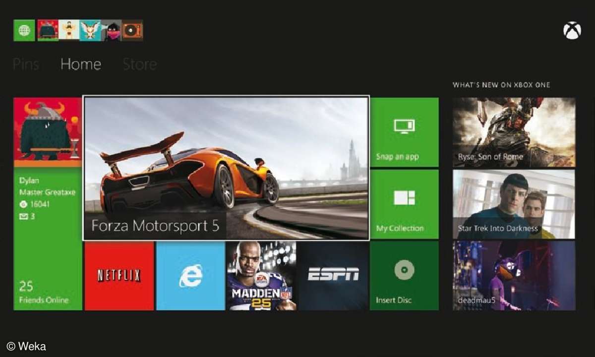Xbox One Menü