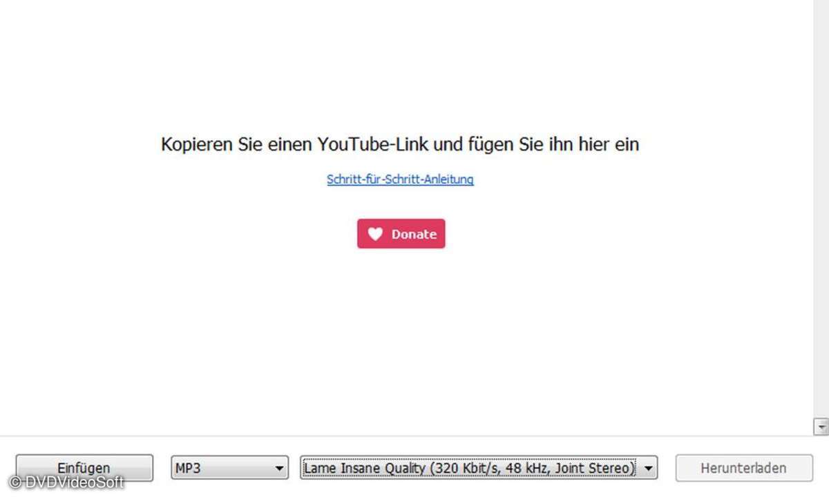 Noch einfacher geht das mit mit dem Free YouTube to MP3 Converter, der die Dateien herunterlädt und anschließend selbst in diverse Formate wandeln kann. Die MP3-Tags müssen hierbei jedoch von Hand nachbearbeitet werden.