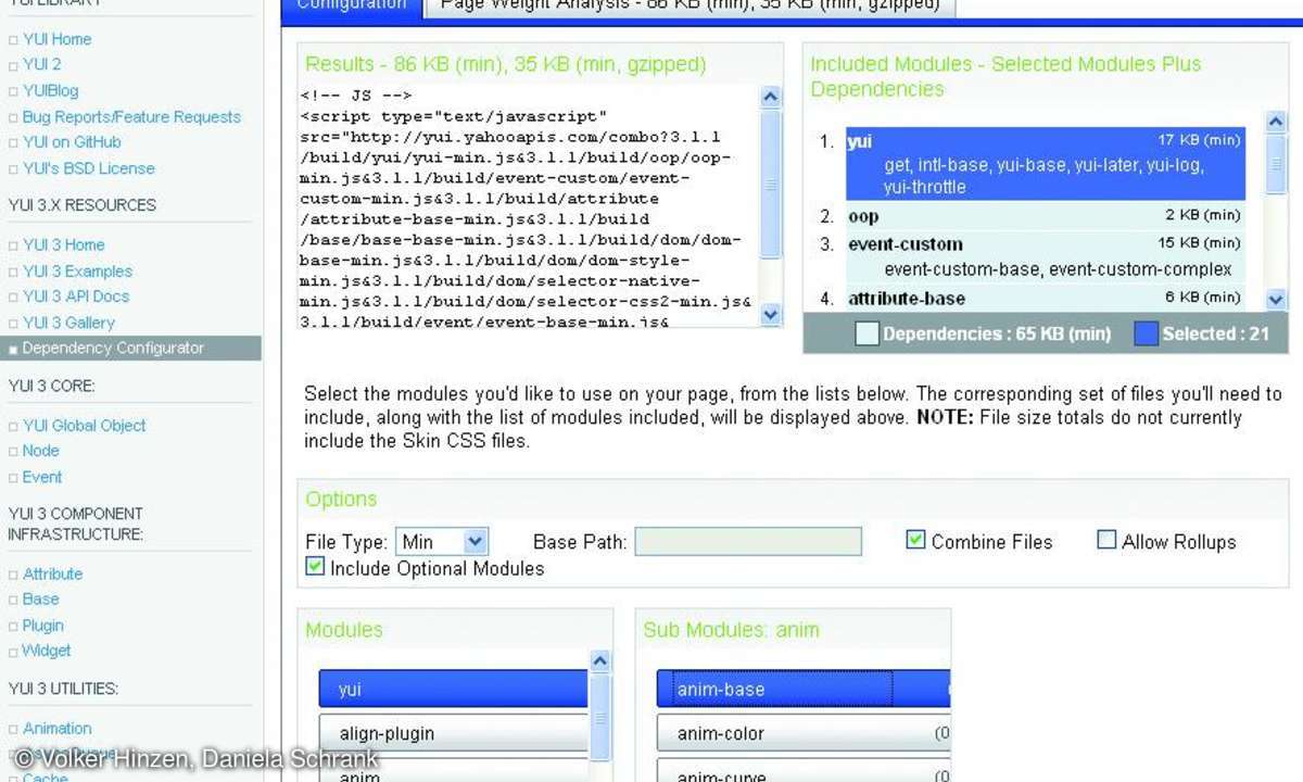 internet, webdesign, javascript, framework, yui library, css