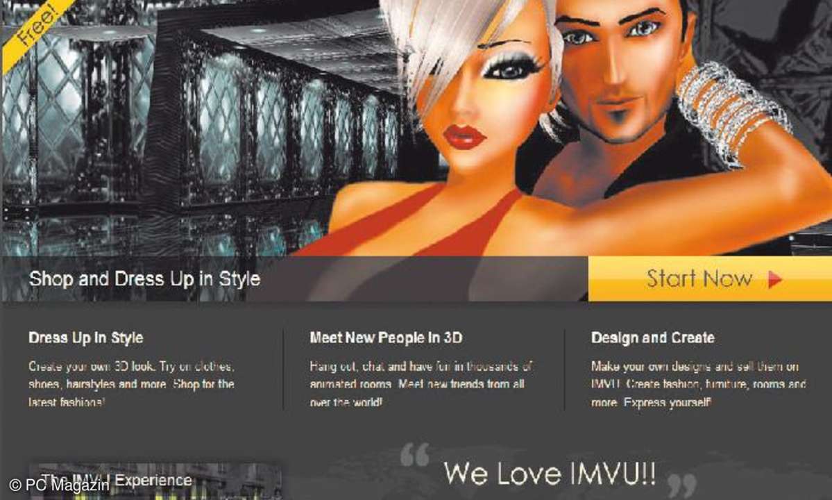 Online-Welt IMVU, virutelle güter