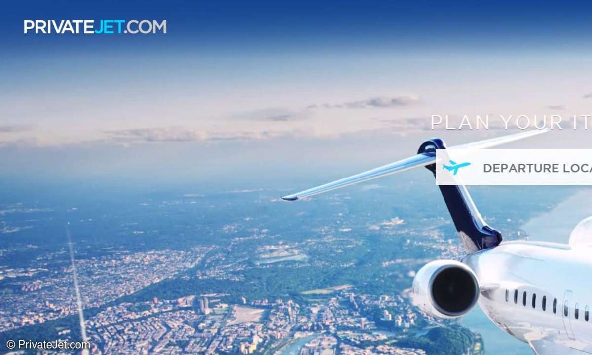 screenshot PrivateJet.com