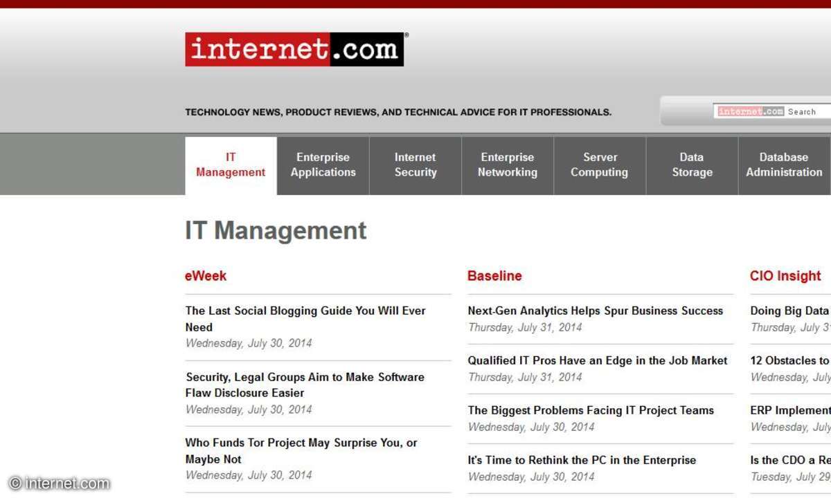 screenshot internet.com