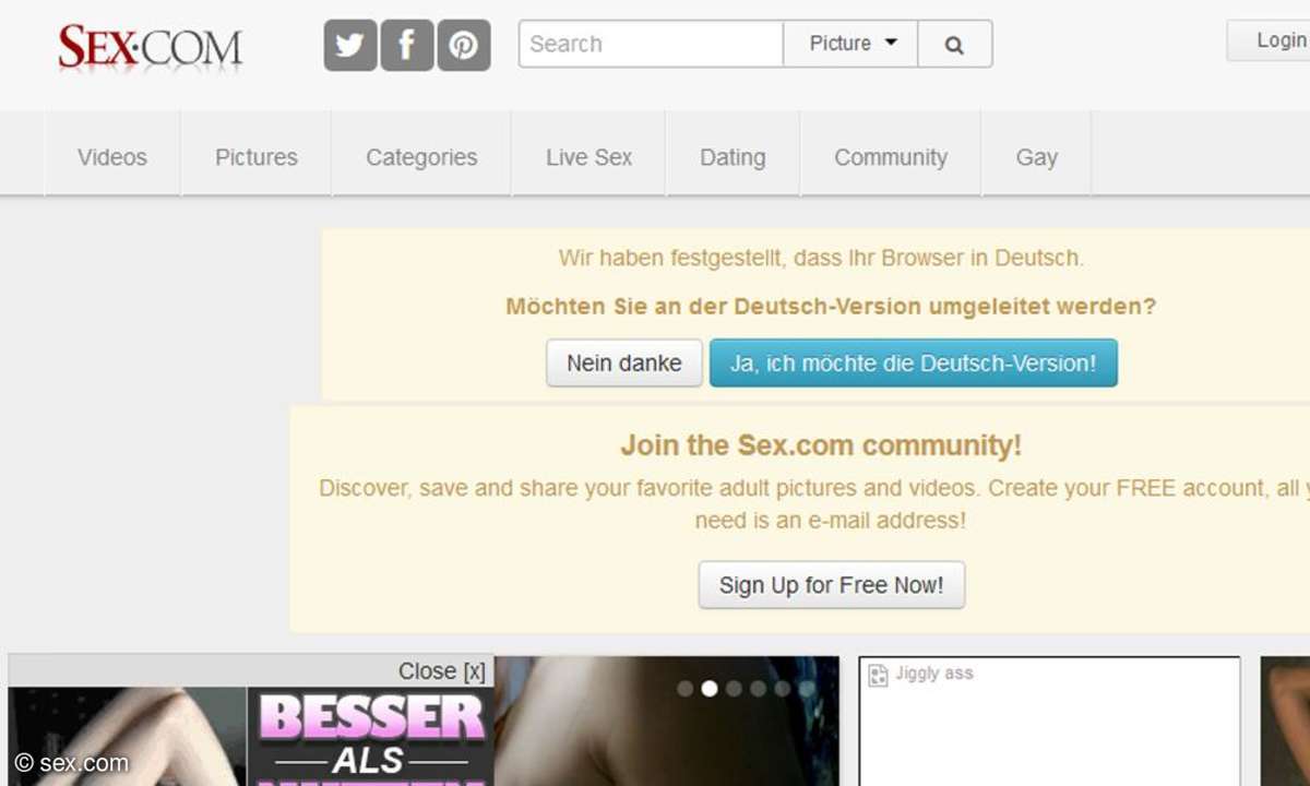 screenshot sex.com