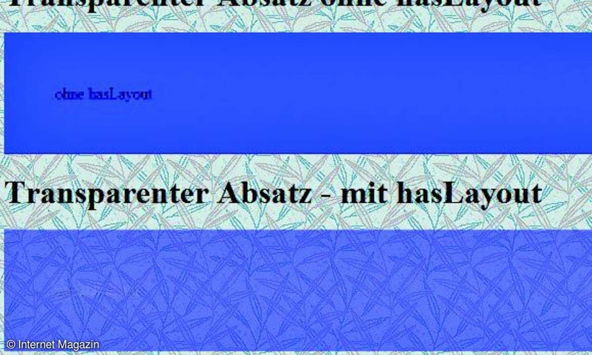 Haben oder nicht haben: hasLayout