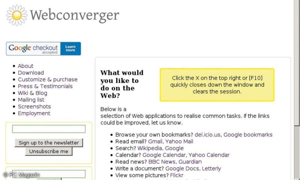 Webconverger