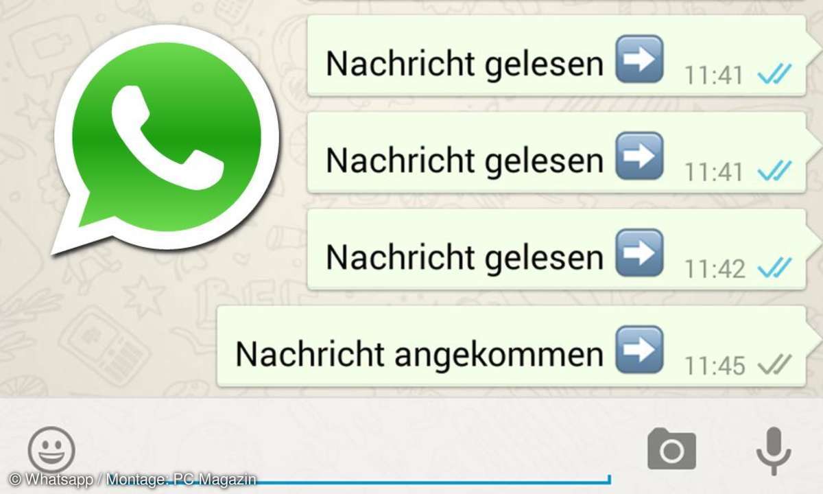 Whatsapps blaue Haken