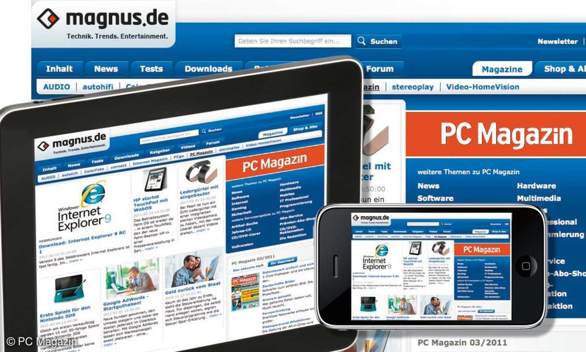 pc magazin, magnus, ipad, iphone
