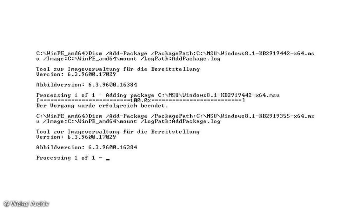Windows Updates in Image einspielen