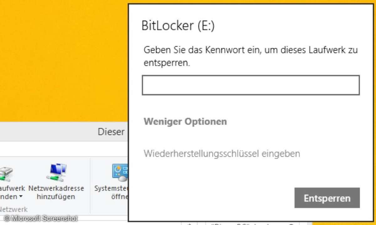 Screenshot Windows Bitlocker