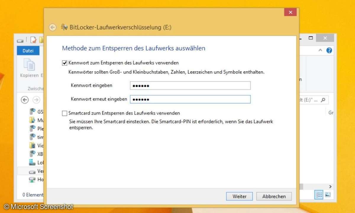 Screenshot Windows Bitlocker
