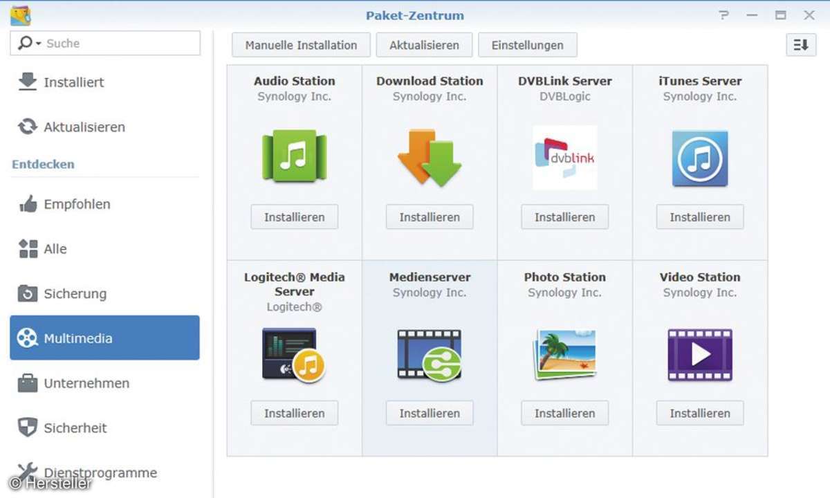 Synology-NAS Screenshot
