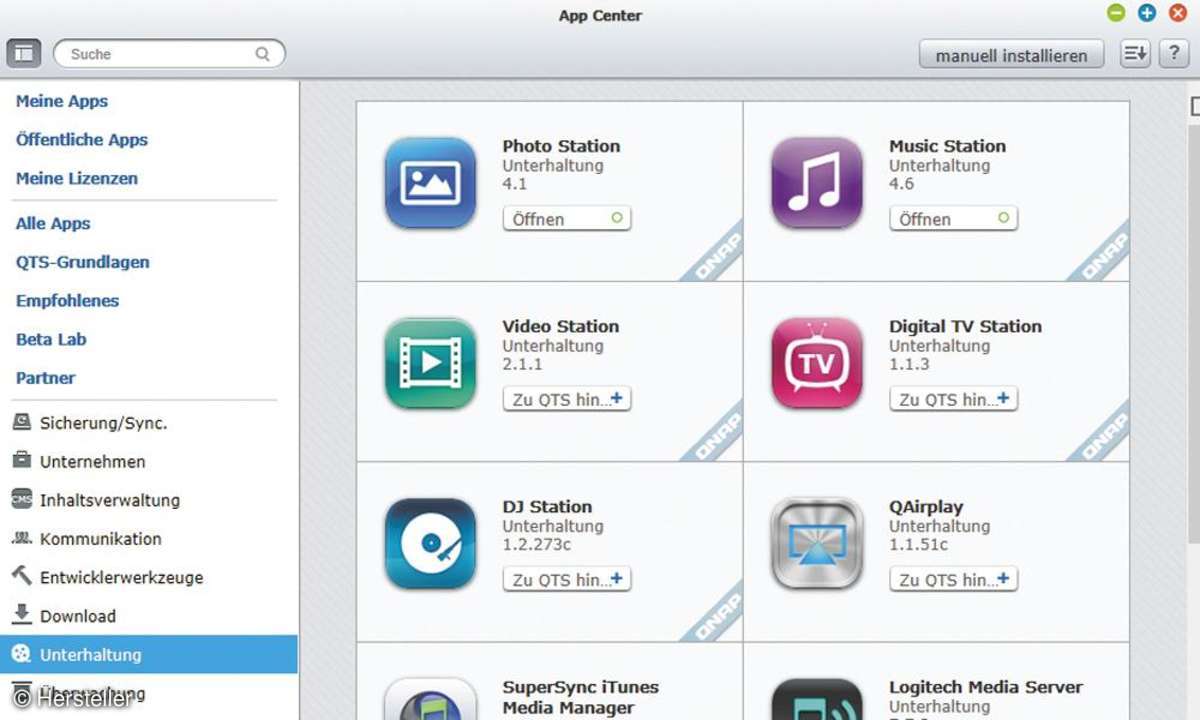 Qnap NAS Screenshot