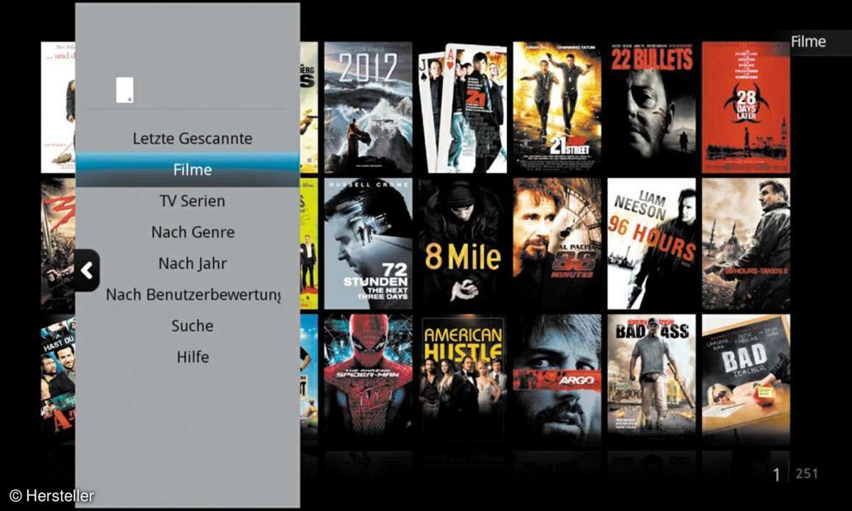 Streaming Filmauswahl Screenshot