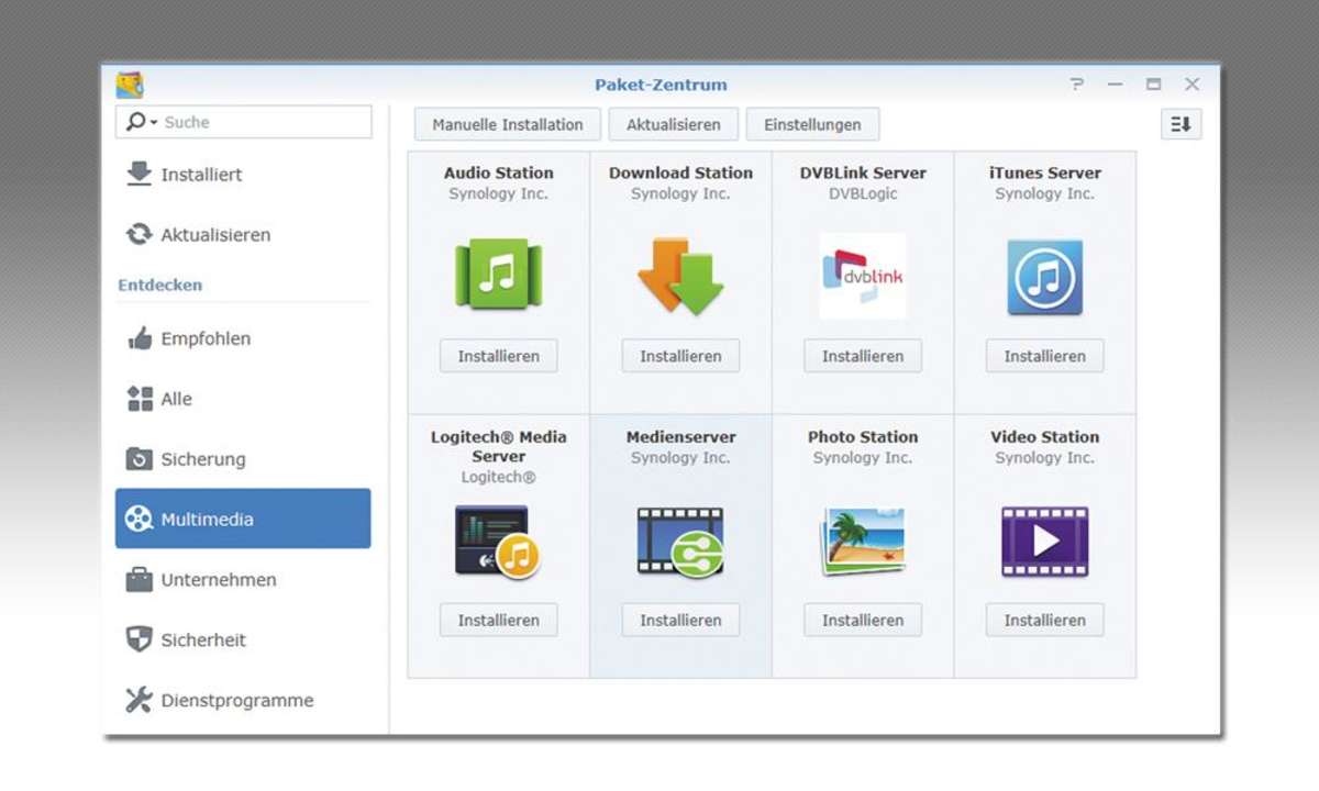 Synology NAS Medienserver
