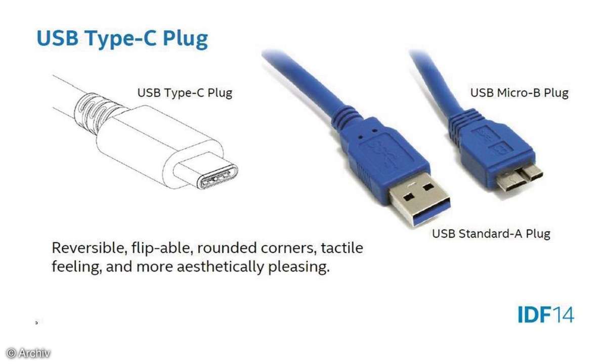 Vergleich USB Stecker