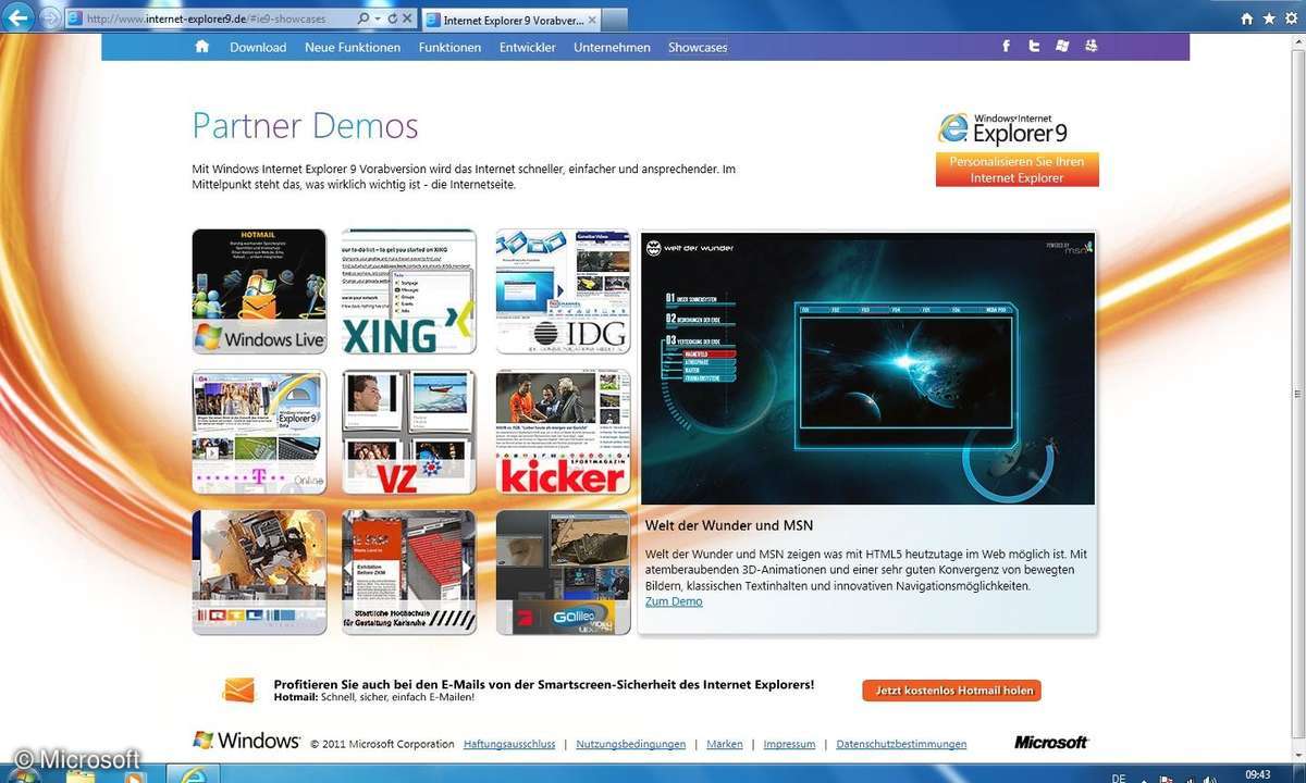 Internet Explorer 9 Demos