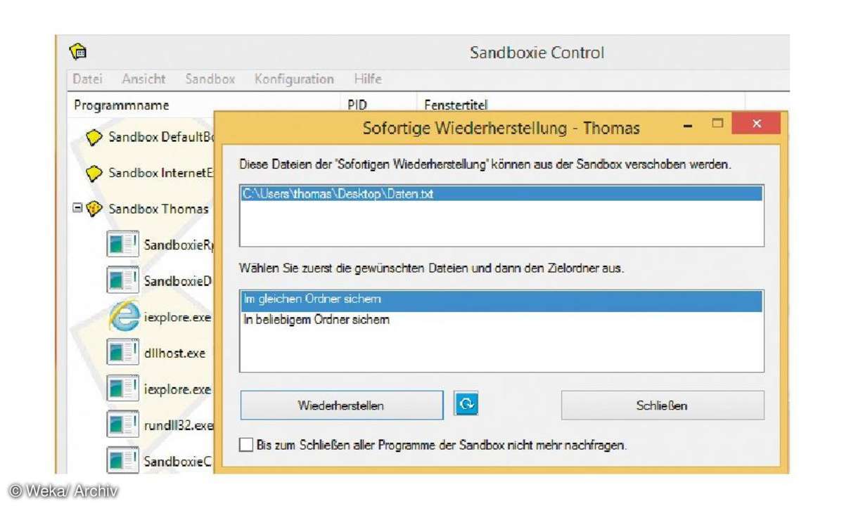 Daten virtuell speichern