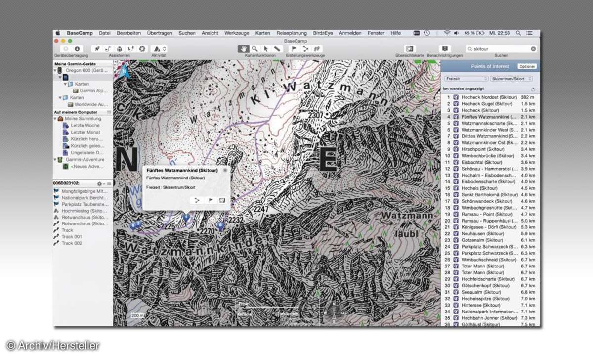 Garmin Alpenvereinskarten V3 am Mac / PC