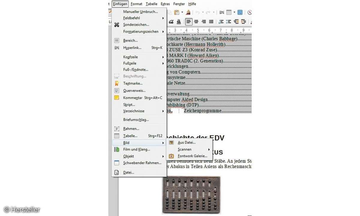 LibreOffice Bilder