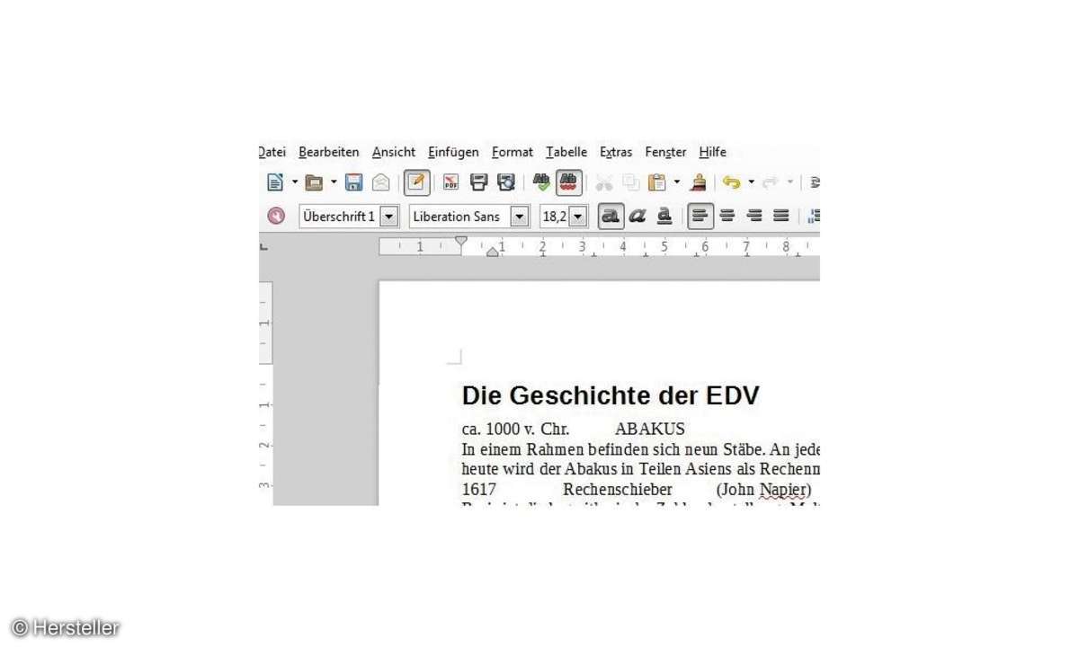 LibreOffice Überschriften
