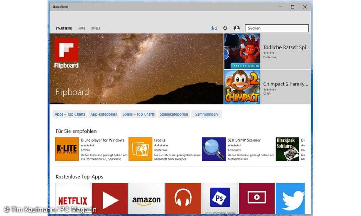Fotos und Musik via OneDrive