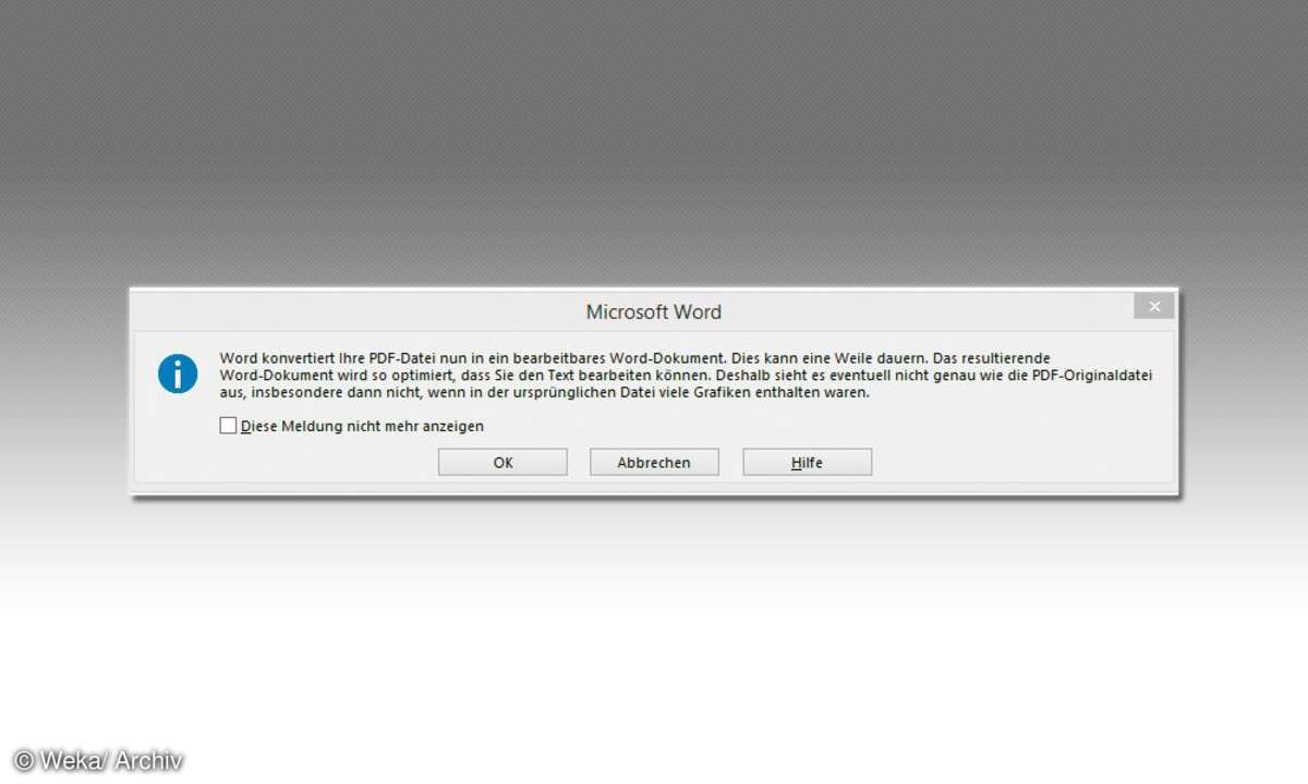 PDF-Datei in Word-Dokument